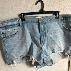 abrocrombie denim mom shorts size 36